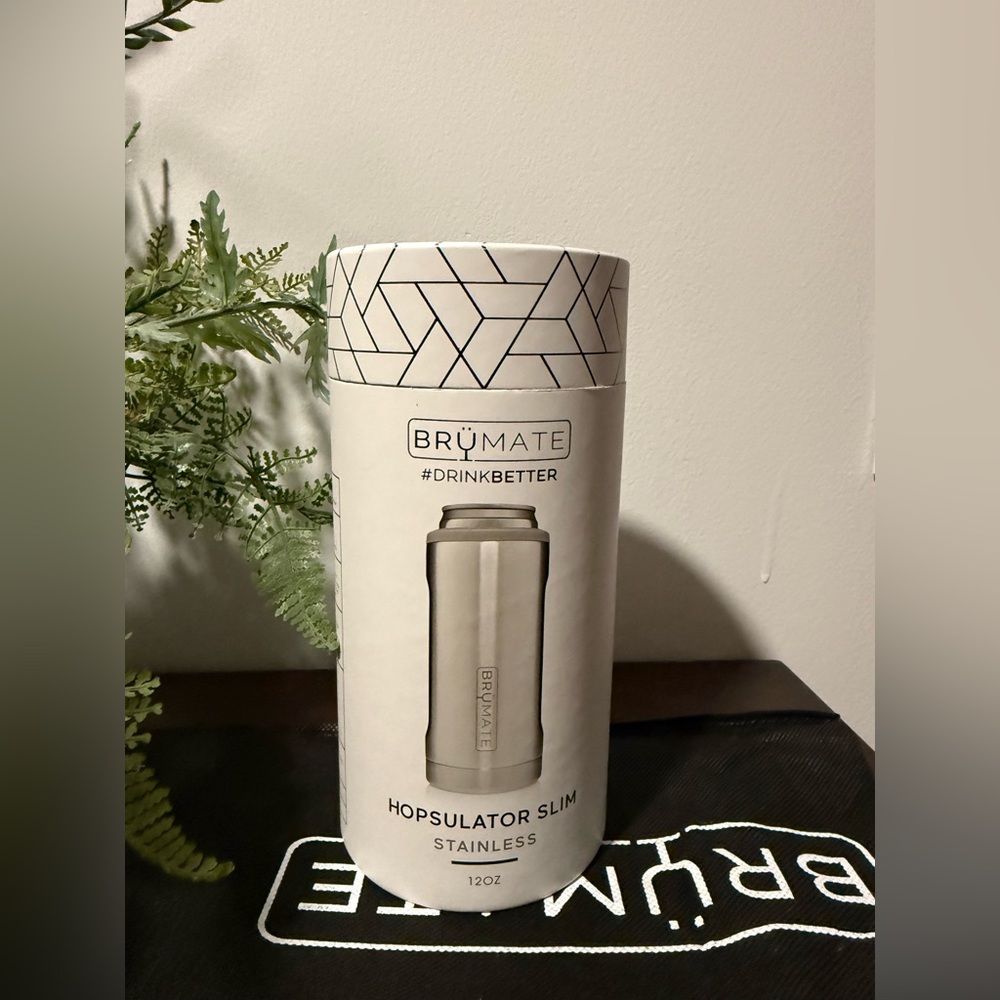 NWT- Brumate- Hopsulator Slim- Stainless- 12oz